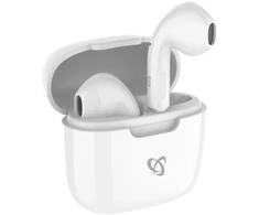 Dėklas Baltos Bluetooth į ausį įdedamos ausinės
