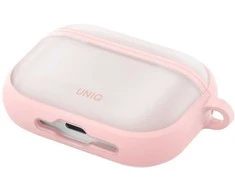 „Uniq Veren“ dėklas, skirtas „AirPods Pro 3“ ausinėms – rožinis