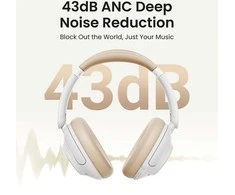 Belaidės ausinės UGREEN HP202 HiTune Max5 Hybrid ANC baltos spalvos