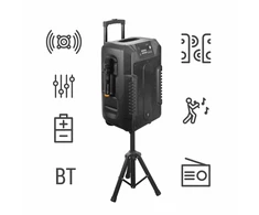 Bluetooth kolonėlė su belaidžiu mikrofonu Manta SPK1203B100 LETO