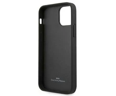 Dėklas BMW BMHCP12SRSPPK iPhone 12 mini 5,4 juodas/juodas deklas Leather Curve Perforate