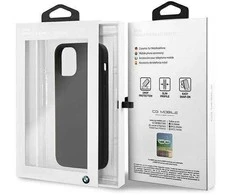 Dėklas BMW BMHCP12SSILBK iPhone 12 mini 5,4 juodos/juodos spalvos deklas Silikoninis parašas