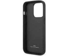 Dėklas BMW BMHCP14L22RFGR iPhone 14 Pro 6.1 bordo/burundy odinis deimantinio rašto