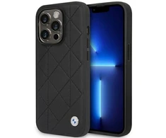 Apple iPhone 14 Pro BMW odinis dėklas Quilted (BMHCP14L22RQDK) juodos spalvos