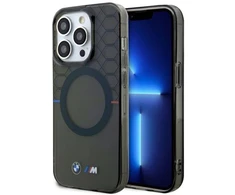 BMW BMHMP14LHGPK Apple iPhone 14 Pro 6.1″ Pilkas Pattern MagSafe Dėklas