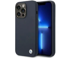 BMW BMHMP14XSILNA Apple iPhone 14 Pro Max 6.7″ navy Silicone Metal Logo MagSafe Dėklas
