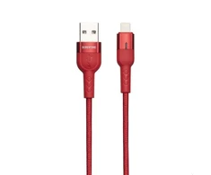 „Borofone Starlight“ – 1,2 m USB–Lightning jungties laidas, raudonas