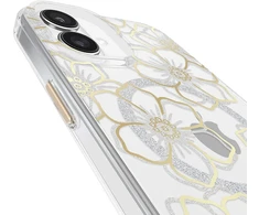 Dėklas Case-Mate Floral Gems MagSafe do iPhone 16 Plus auksinė