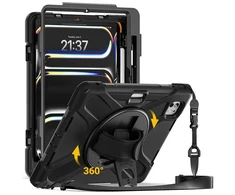 Dėklas Crong Defender Plus iPad Pro 11" M5 / M4, juodas