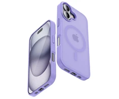 Dėklas Crong Hybrid Matte Magnetic iPhone 17, alyvinis