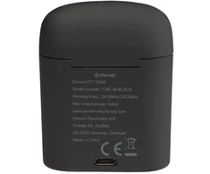 Dėklas Denver TWE-46 belaidės Bluetooth ausinės, juodos