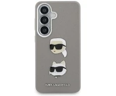 Dėklas Galaxy S26 Saffiano sidabrinis Karl Lagerfeld