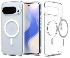Dėklas Google Pixel 10 Ultra Hybrid Mag Spigen – patikimai apsaugai su MagSafe funkcija.
