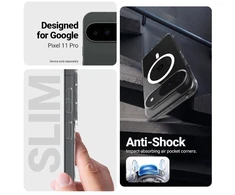 Dėklas Google Pixel 11 Pro Crong Hybrid Clear Magnetic, permatomas