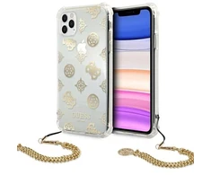 Guess Peony Chain dėklas iPhone 11 Pro telefonui, aukso spalvos