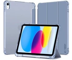 dėklas iPad 10 / 2022 – mėlynas, skaidrus