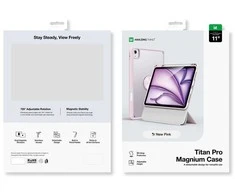 „AmazingThing Titan Pro Mag“ dėklas, skirtas „iPad Air 11“ M3/M4 (2025/2026) - Rožinė