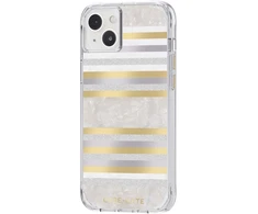 Case-Mate Pearl Stripes MagSafe - dėklas decorated su mother-of-pearl skirtas Apple iPhone 14 Plus Pearl Stripes