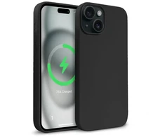 Crong Color Cover Magnetic - Dėklas iPhone 15 MagSafe (juoda)