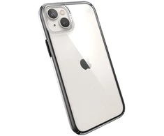 Speck Presidio Perfect-Clear su Impact Geometry - dėklas skirtas Apple iPhone 15 Plus / 14 Plus su MICROBAN coating Clear / Juodas
