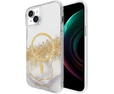 Case-Mate Karat MagSafe - Gold Decorated Apple iPhone 15 Plus dėklas Marble