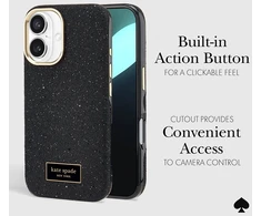 Kate Spade New York Crystal Pave MagSafe - dėklas skirtas Apple iPhone 16 Nightfall