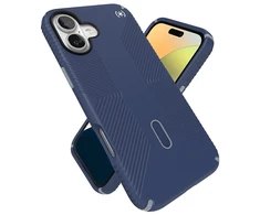 Speck Presidio2 Grip ClickLock &amp; MagSafe - dėklas skirtas Apple iPhone 16 Plus Coastal Mėlyna / Dust Pilkas / Baltas