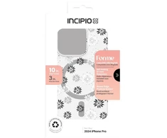 Incipio Forme MagSafe - dėklas Apple iPhone 16 Pro Ditzy Floral Sidabrinis