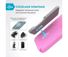 Dėklas Speck Presidio2 Grip ClickLock &amp; MagSafe do iPhone 16 Pro rožinė