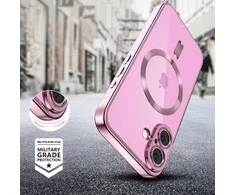 dėklas iPhone 16 - skaidrus / rožinis