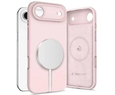 „Tech-Protect“ silikoninis „MagSafe“ dėklas, skirtas „iPhone 17 Air“ – Rožinė