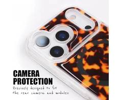 Dėklas iPhone 17 Pro Crong Deluxe MAG, tortoise