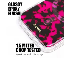 Pink Rožinė Crong Deluxe MAG Cover - Dėklas iPhone 17 Pro Max MagSafe (Rožinė Tortoise)