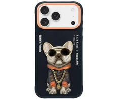 Dėklas NIMMY case GLASSES COOL DOG for IPHONE 17 Pro Max juodas