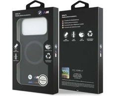 BMW M Silicon Logo MagSafe dėklas Apple iPhone 17 Pro Max juodos spalvos