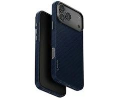 Dėklas UNIQ Keva EDGE skirtas Apple iPhone 17 Pro Max Magclick Charging mėlynos spalvos