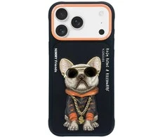 Dėklas iPhone 17 Pro Nimmy Glasses Cool Dog – stilingai apsaugai su žaismingu akcentu.