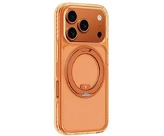 „AmazingThing Titan Pro Spin“ dėklas, skirtas „iPhone 17 Pro“, suderinamas su „MagSafe“ - oranžinis