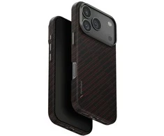 Dėklas UNIQ Keva EDGE skirtas Apple iPhone 17 Pro Magclick Charging oranžinės spalvos