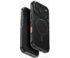 UNIQ Swivix Dėklas Apple iPhone 17 Pro 360 Rotating Kickstand juodos spalvos