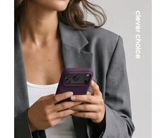 Dėklas iPhone 18 Pro / 17 Pro, violetinis Crong