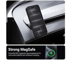 Dėklas iPhone 18 Pro Max / 17 Pro Max Crong Hybrid Matte Magnetic, mėlynas