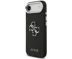Dėklas iPhone Air Guess Grained Big 4G Classic Logo, juodas