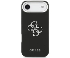 Dėklas iPhone Air Guess Grained Big 4G Classic Logo, juodas