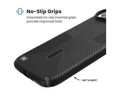 Speck Presidio2 Grip ClickLock &amp; MagSafe - dėklas Apple iPhone Air Juodas / Slate Pilkas / Baltas