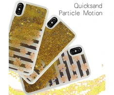 Zizo Liquid Glitter Star dėklas skirtas Apple iPhone X Rožinė Flowers