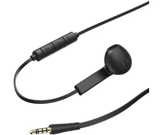 Dėklas Juodos laidinės stereo ausinės su 3,5 mm jungtimi