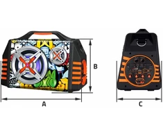 Karaokės kolonėlė Manta SPK1005PRO Helios 2 su mikrofonu