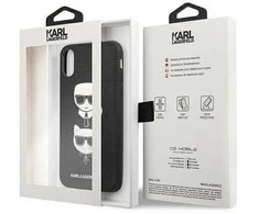 Karl Lagerfeld telefono dėklas iPhone X/XS, juodas
