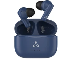 Dėklas Mėlynos Bluetooth į ausį dedamos ausinės